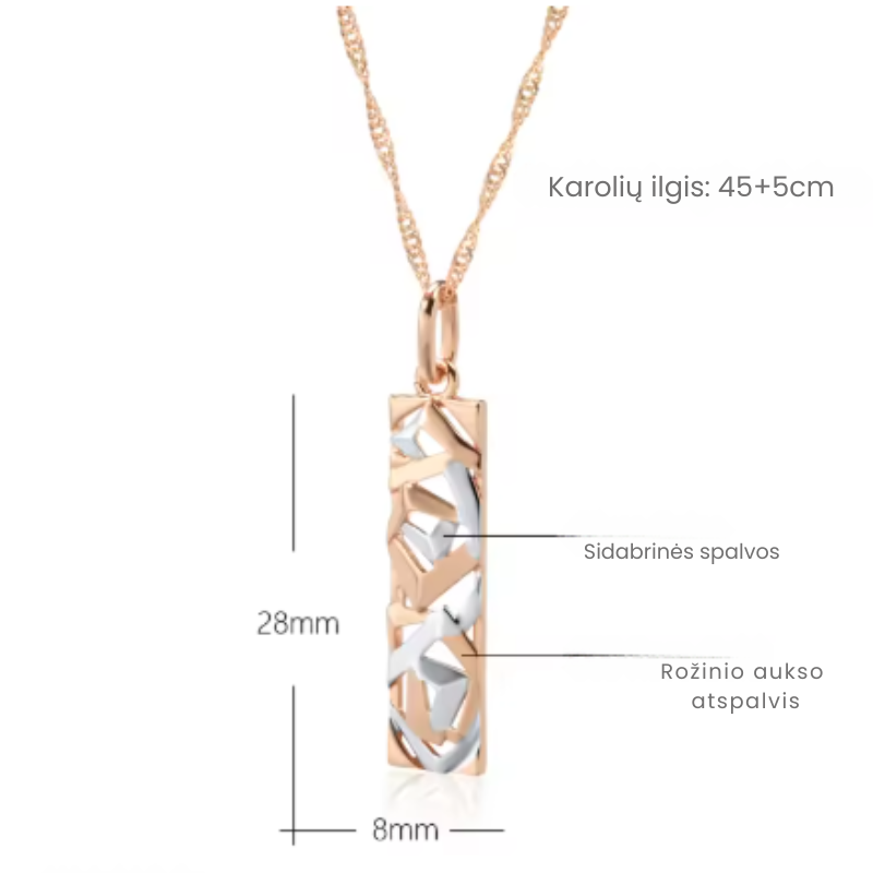 Elegant Golden Pendant Necklace – Laiko Išbandyta Prabanga