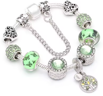 Green Harmony Charm Apyrankė – Žavinga ir Elegantiška