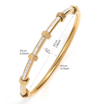 Crystal Elegance Apyrankė – Minimalistinė & Išskirtinė